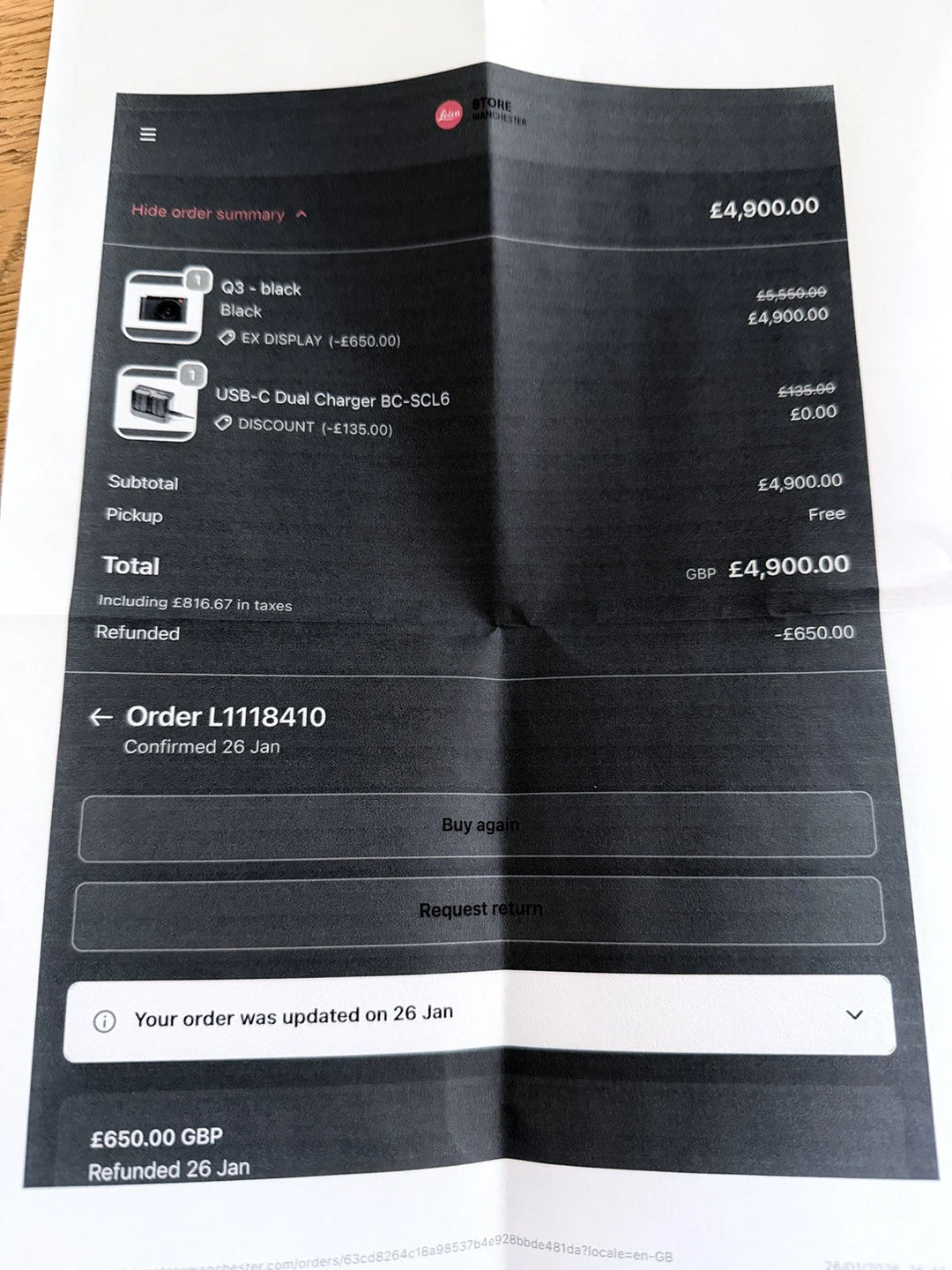 Leica Q3 28 60.3MP Camera - Black - Excellent Condition + Warranty + Thumb Grip